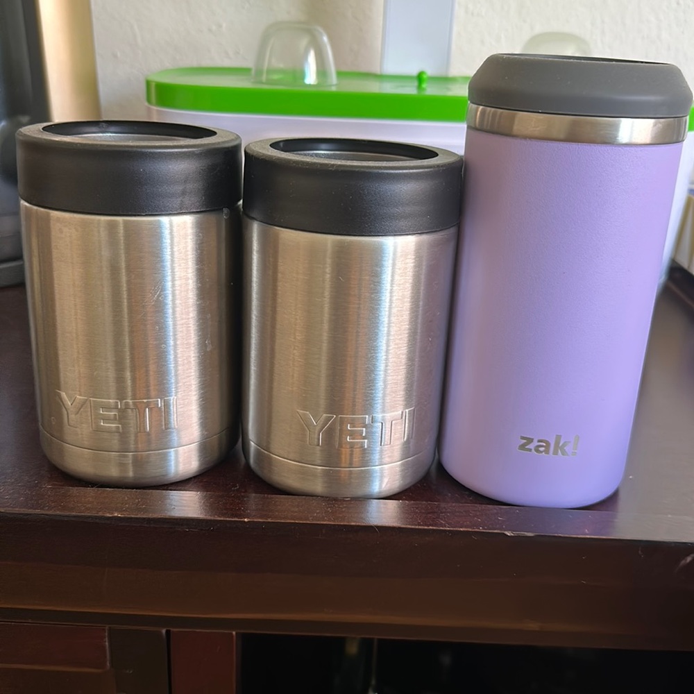 Rambler colster x 2 and slim can koozie
